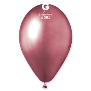 Balóny Chrómové ružové 33cm 5ks