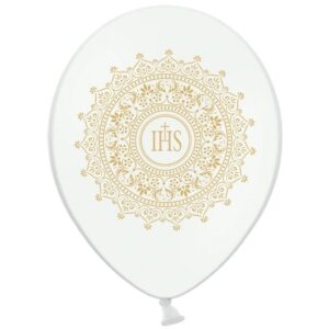 Balóny "IHS" perleťové 30cm 6ks