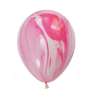 Balóny "mramor" ružové 5ks