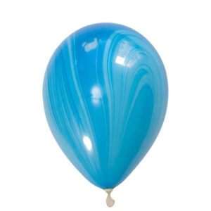 balóny "mramor" modré 5ks