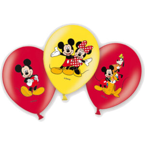 Balóny Mickey mix farieb 27,5cm 6ks