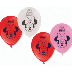Balóny Minnie mix farieb 25cm 8ks