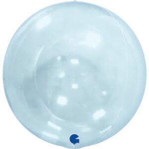 Balón ORBZ priehľadný modrý 38cm
