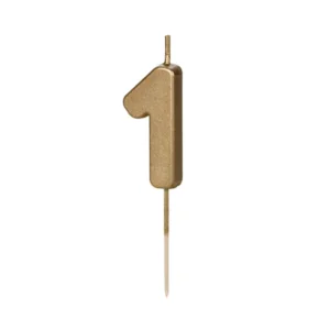Sviečka "1" zlatá 4,5cm