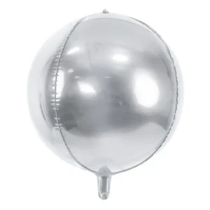 Balón fóliový Guľa strieborná 40cm